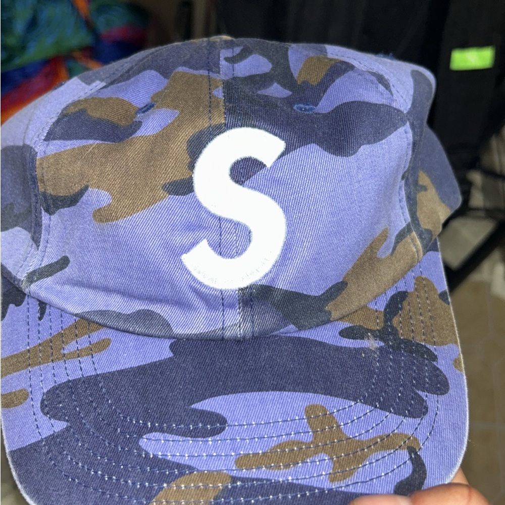 Supreme Blue Camo Cap